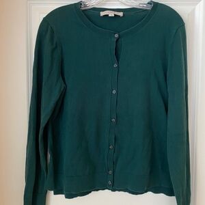 Ann Taylor Loft green light weight cardigan, L